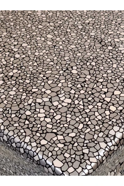 Şeffaf 0.018 Mm Pvc Muşamba - Desenli Silinebilir Şeffaf Masa Örtüsü - Resim 5