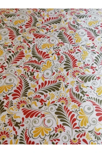 KUMAŞ DOKULU TABANI SİLİKONLU YIKANABİLİR SİLİNEBİLİR ÜTÜLENEBİLİR KAYMAZ DEKORATİF MASA ÖRTÜSÜ - Resim 5