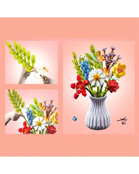 Pasifik Toys Çiçek Buketi Yapım Seti 756 Parça No:1 109 - Resim 4