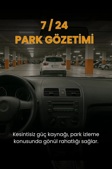 Mieco 1S 3 Kameralı Araç Kamerası Seti - Wifi / App / Fhd/ 170 Ultra Geniş Açı/ G-sensörü/ + Park Kiti - Resim 6