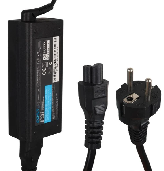 T14s Gen 3 (Type 21BR 21BS) Laptop (ThinkPad) - Type 21BS, CSADP018 5V/9V/12V/15V/20V 3.25A 65W TYPE-C USB-C . UNİVERSAL 100-240V AC Adaptör - Resim 3