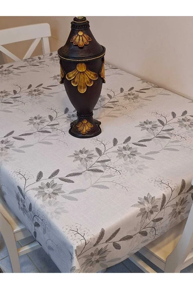 SİMLİ KETEN DOKULU PVC MASA ÖRTÜSÜ - Resim 3