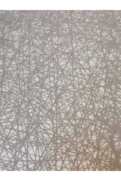 Gri Ithal Pvc Muşamba - Desenli Silinebilir Masa Örtüsü - Resim 6