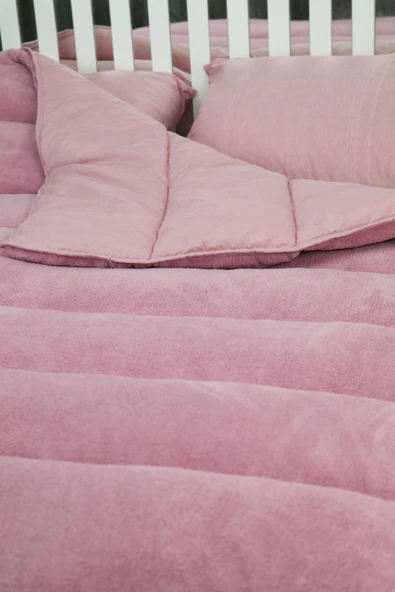 Misev Çift Kişilik Lüx Gül Kurusu Welsoft Yorgan ürün görseli