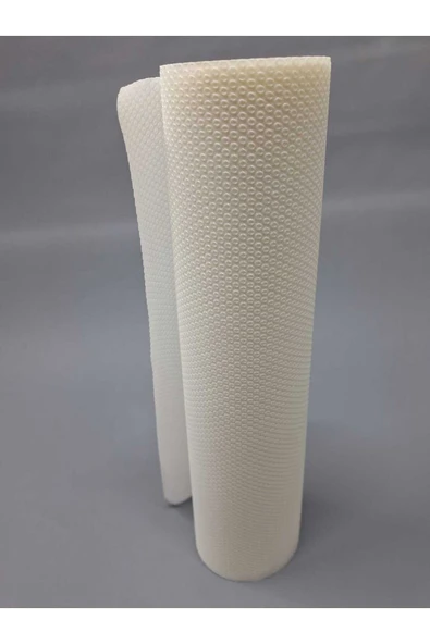 Krem Raf Ve Dolop Içi Örtüsü - Kaymaz Raf Örtüsü 45cm X 500 Cm ürün görseli