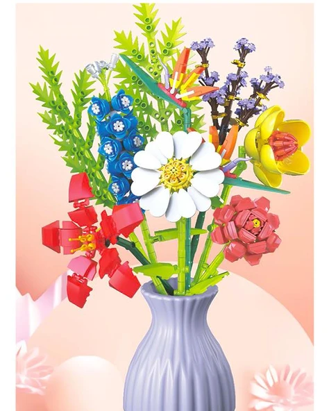 Pasifik Toys Çiçek Buketi Yapım Seti 756 Parça No:1 109 - Resim 3