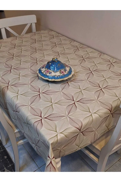SİMLİ KETEN DOKULU PVC MASA ÖRTÜSÜ ürün görseli