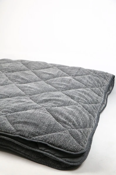 Misev Çift Kişilik Lüx Gri Welsoft Yorgan - Resim 2