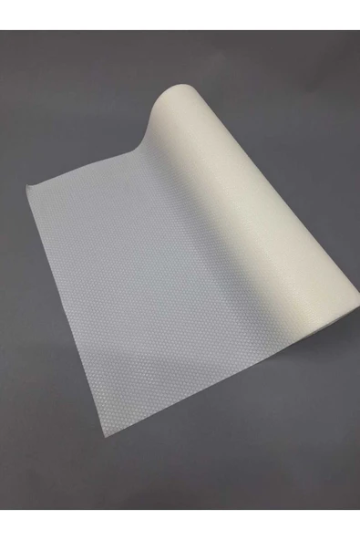 Krem Raf Ve Dolop Içi Örtüsü - Kaymaz Raf Örtüsü 45cm X 500 Cm - Resim 2