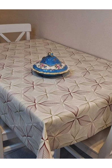 SİMLİ KETEN DOKULU PVC MASA ÖRTÜSÜ - Resim 5