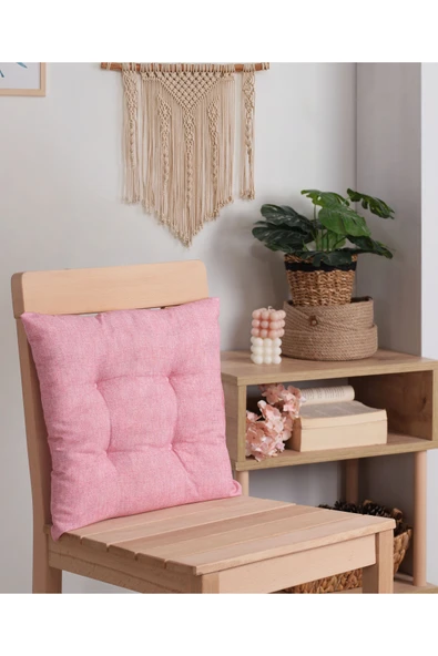 Misev Pembe Sandalye Minderi - Resim 2