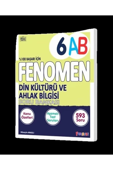 6. Sınıf Din Kültürü ve Ahlak Bilgisi Fenomen A-B Soru Bankası Fenomen Yayınları ürün görseli