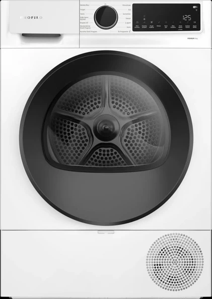 Profilo KM09611JTR Kurutma Makinesi 9 Kg Beyaz ürün görseli