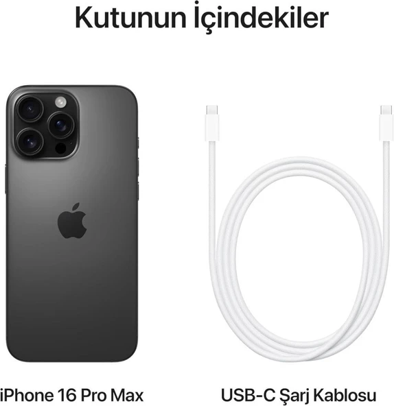 iPhone 16 Pro Max 512 GB Siyah Titanyum KUTU HASARLI (Açıklamayı Okuyunuz) - Resim 4