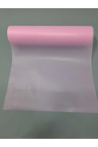 Pembe Raf Ve Dolop Içi Örtüsü - Kaymaz Raf Örtüsü 45cm X 500 Cm ürün görseli