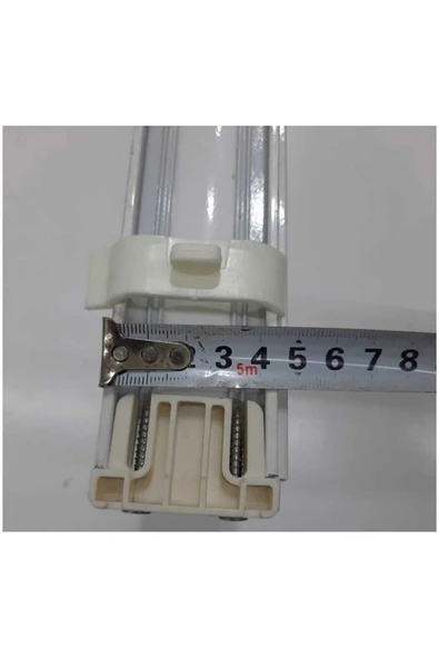 Gülsem Perdecilik Stor Perde Kornis Montaj Aparatı Krem Ve Gri Renk 10 Adet - Resim 2