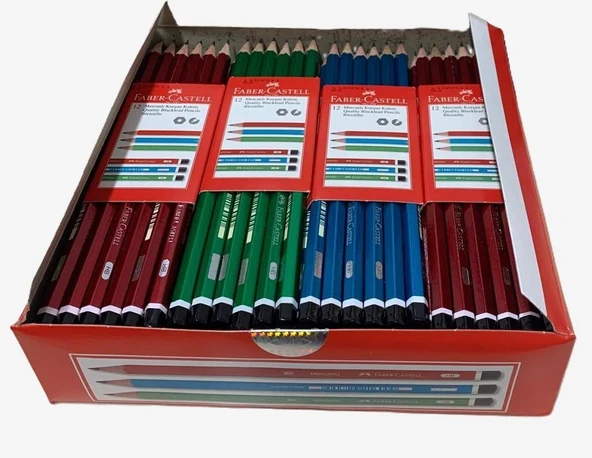 Faber-Castell Mercanlı 144'lü Kurşun Kalem Seti Gross Paket - Resim 3