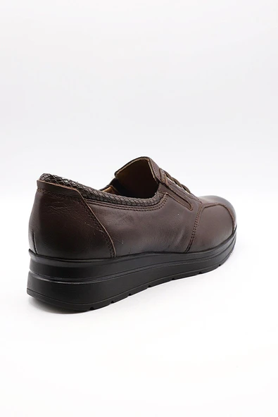 Forelli 23802-H Kadın Kahve Günlük Deri Ayakkabı - Resim 3