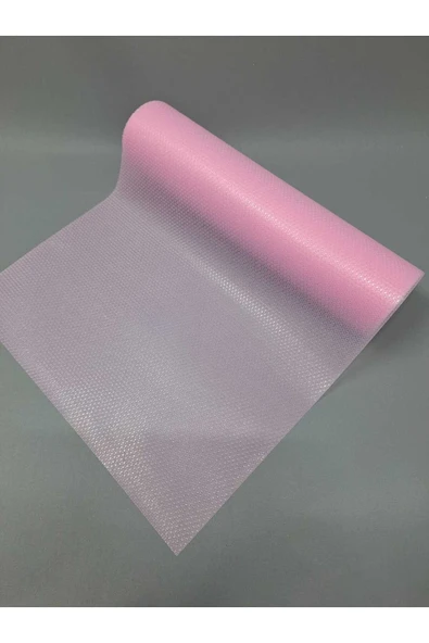 Pembe Raf Ve Dolop Içi Örtüsü - Kaymaz Raf Örtüsü 45cm X 500 Cm - Resim 2
