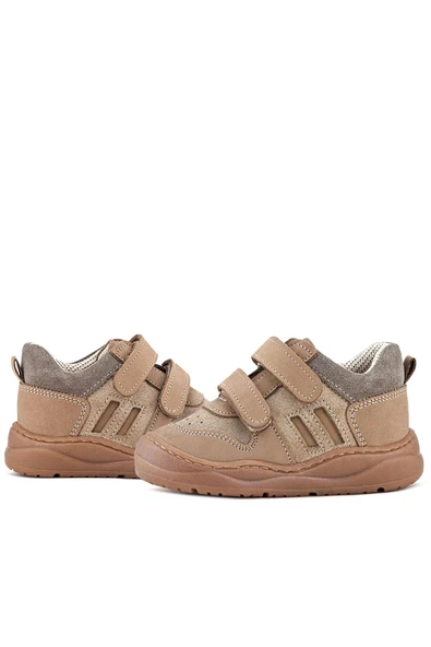 Rakerplus Schaggy Hakiki Deri Vizon Cırtlı Bebek Spor Ayakkabı - Resim 8