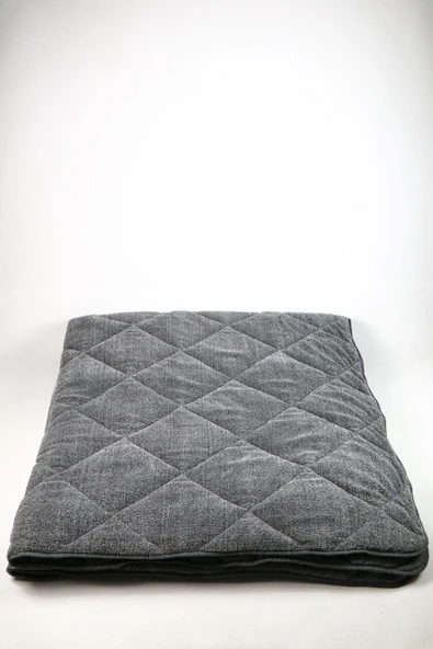 Misev Tek Kişilik Lüx Gri Welsoft Yorgan - Resim 2