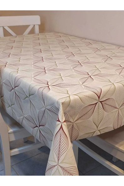 SİMLİ KETEN DOKULU PVC MASA ÖRTÜSÜ - Resim 2