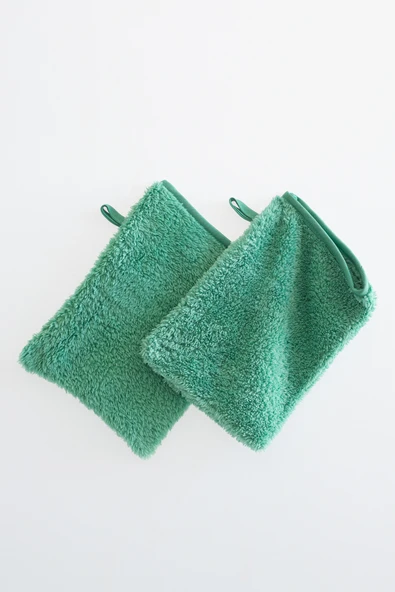Misev Yumuşacık 2 Adet Yeşil Banyo lifi ürün görseli