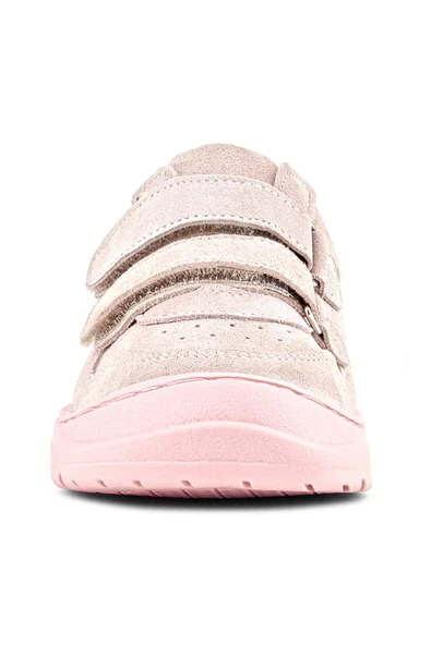 Rakerplus Schaggy Hakiki Deri Pudra Pembe Cırtlı Bebek Spor Ayakkabı - Resim 4