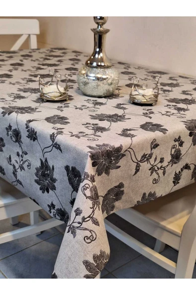 SİMLİ KETEN DOKULU PVC MASA ÖRTÜSÜ ürün görseli