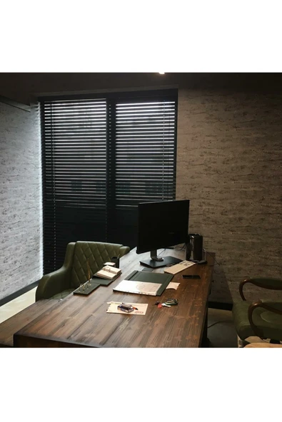 Gülsem Perdecilik Siyah Jaluzi Perde 25 M ürün görseli 1