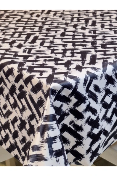 KUMAŞ DOKULU TABANI SİLİKONLU YIKANABİLİR SİLİNEBİLİR ÜTÜLENEBİLİR KAYMAZ DEKORATİF MASA ÖRTÜSÜ - Resim 7