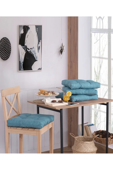 Misev Yeşil Pofidik Sandalye Minderi ürün görseli