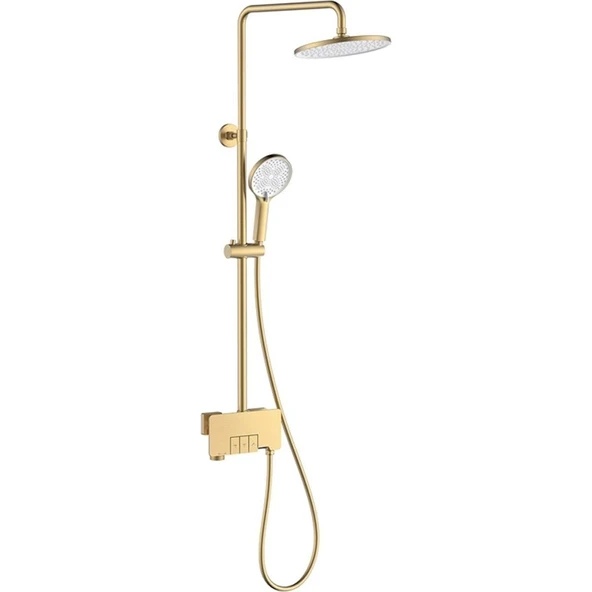 Fontana Duş Ünitesi (Fırçalanmış Altın) FJ-3152 ürün görseli