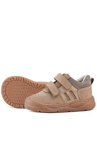 Rakerplus Schaggy Hakiki Deri Vizon Cırtlı Bebek Spor Ayakkabı - Resim 7