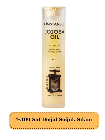 Fimstanbul Jojoba Yağı %100 Saf Doğal Soğuk Sıkım 50 ml – No:2 Jojoba Oil Sebum Dengeleyici ürün görseli 1