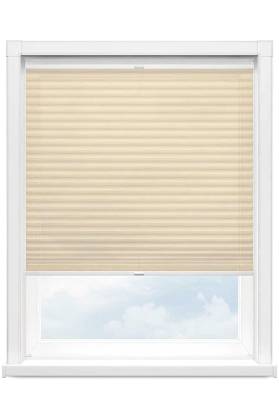 Gülsem Perdecilik KREM   Cam Balkon Ve Ofis Plisse Perde ürün görseli 1