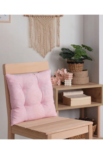 Misev Açık Pembe Sandalye Minderi - Resim 2