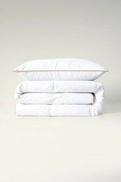 Varol Luxury %90 Gıdık Kaz Tüyü Yorgan – Battal 215x235 cm ( King Size) - Resim 2