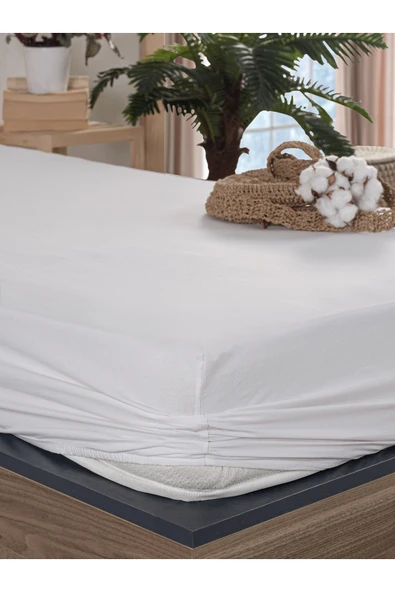 Misev Tek Kişilik Pamuklu Lastikli Çarşaf - Resim 2