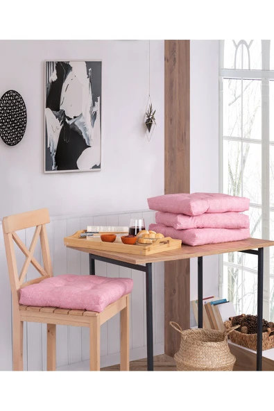Misev Pembe Pofidik Sandalye Minderi ürün görseli