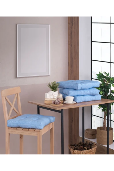 Misev Mavi Pofidik Sandalye Minderi ürün görseli