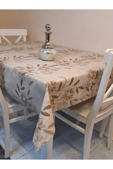 SİMLİ KETEN DOKULU PVC MASA ÖRTÜSÜ ürün görseli