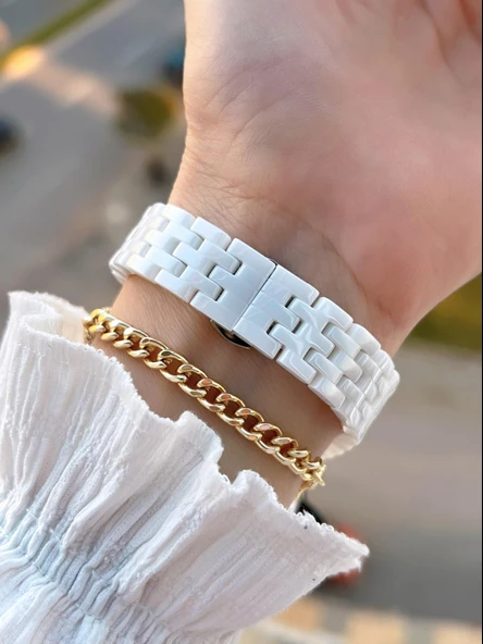 Daniel Klein Seramik Kordon Taşlı Kadran 2 Yıl Garantili 3 Atm Kadın Kol Saati+Bileklik Hediyeli SM2 - Resim 3