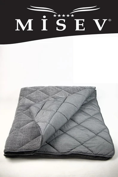 Misev Tek Kişilik Lüx Gri Welsoft Yorgan ürün görseli