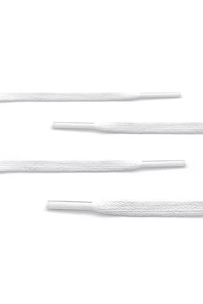 80 Cm Beyaz 5 MM Yassı Mumlu Ayakkabı Bağcığı - Resim 2