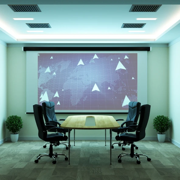 STATİK KAĞIT YAPIŞKANLI PROJEKSİYON PERDESİ 100 X 150 CM ürün görseli