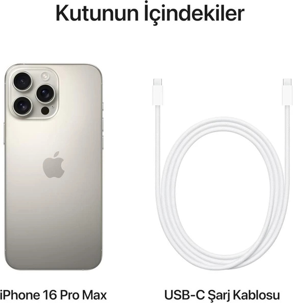 iPhone 16 Pro Max 1 TB Natürel Titanyum Outlet (Açıklamayı Okuyunuz) - Resim 4