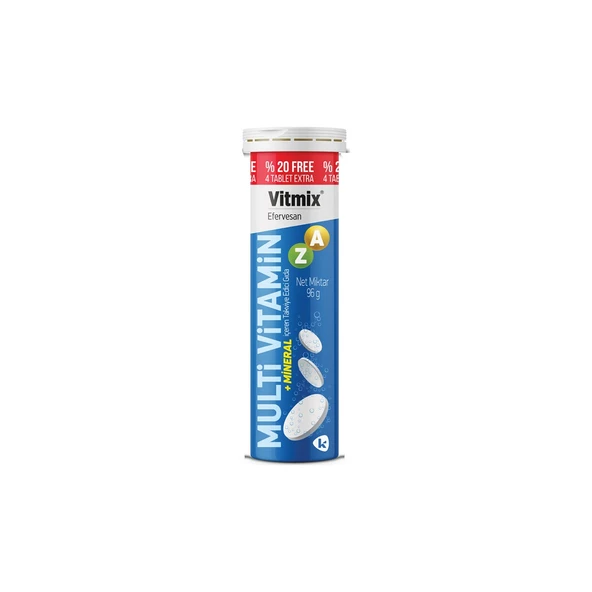 Vitmix Multi Vitamin 24 Efervesan Tablet 96 gr ürün görseli