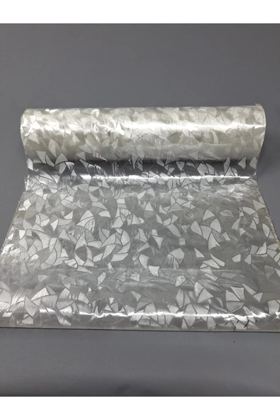 Cam Filmi Kaplama Statik Folyo  Buzlu Desenli Duşa Kabin Pencere Ofis Dekorasyon - Resim 6