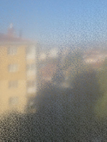 Cam Filmi Kaplama Statik Folyo  Buzlu Desenli Duşa Kabin Pencere Ofis Dekorasyon - Resim 3